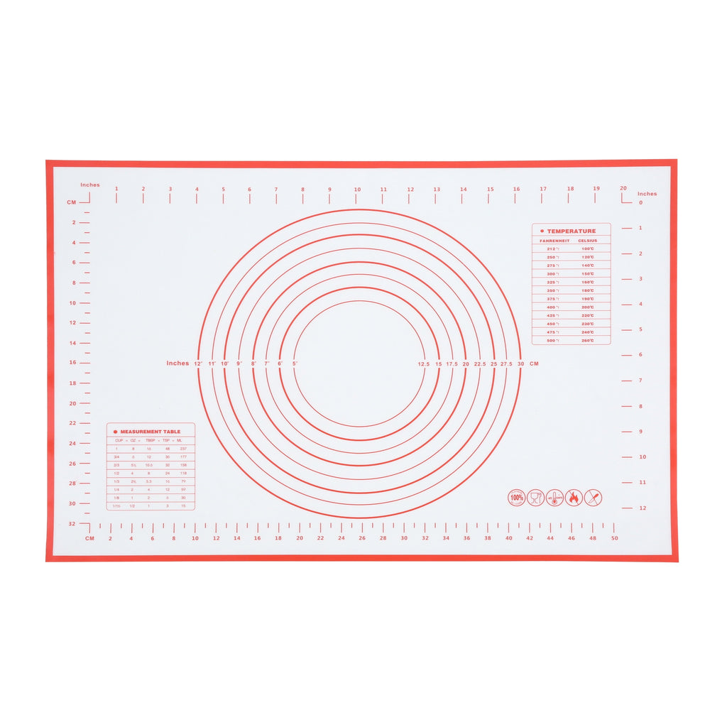 Mainstays Reusable Silicone 24"x 18" Pastry Mat with Measurements - Image 6