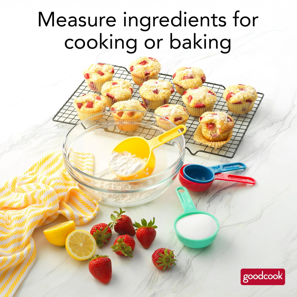 Pro Measuring Cups And Spoons, Set Of 8 Nesting With Storage Ring - Image 3
