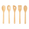 Mainstays 5pk Bamboo Spoons for Cooking, Kitchen Essential Tools Set