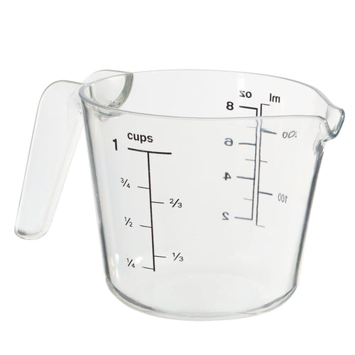 Mainstays 1 Cup Large Spout Plastic Measuring Cup, Clear - Image 2