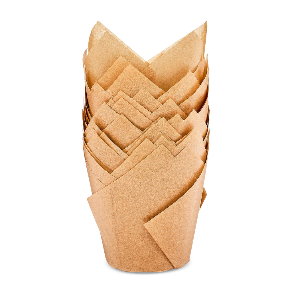 Kraft Tulip Baking Cups, 24 Pieces, by Way To Celebrate - Image 3
